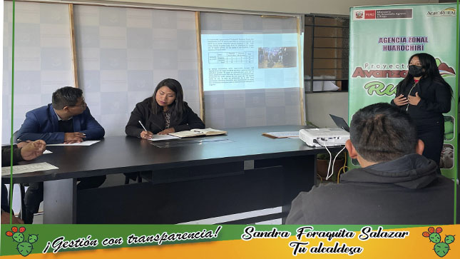 visita del encargado del Proyecto Avanzar Rural, quienes mediante este proyecto buscan brindan mayor acceso a los pequeños y medianos productores agrarios.