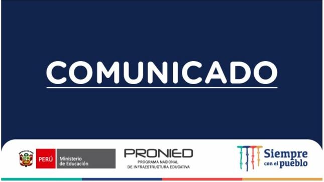 Comunicado sobre la situación de la IE Pedro Abraham Valdelomar de San Martín de Porres