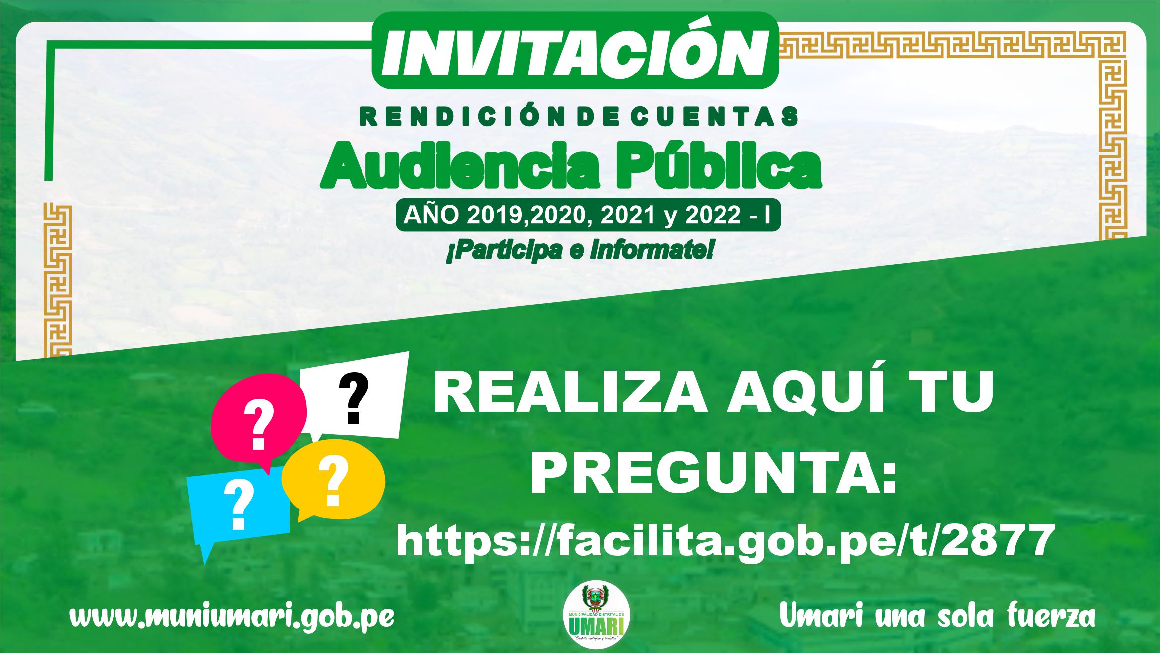 TE INVITAMOS A PARTICIPAR DE LA AUDIENCIA PUBLICA VIRTUAL