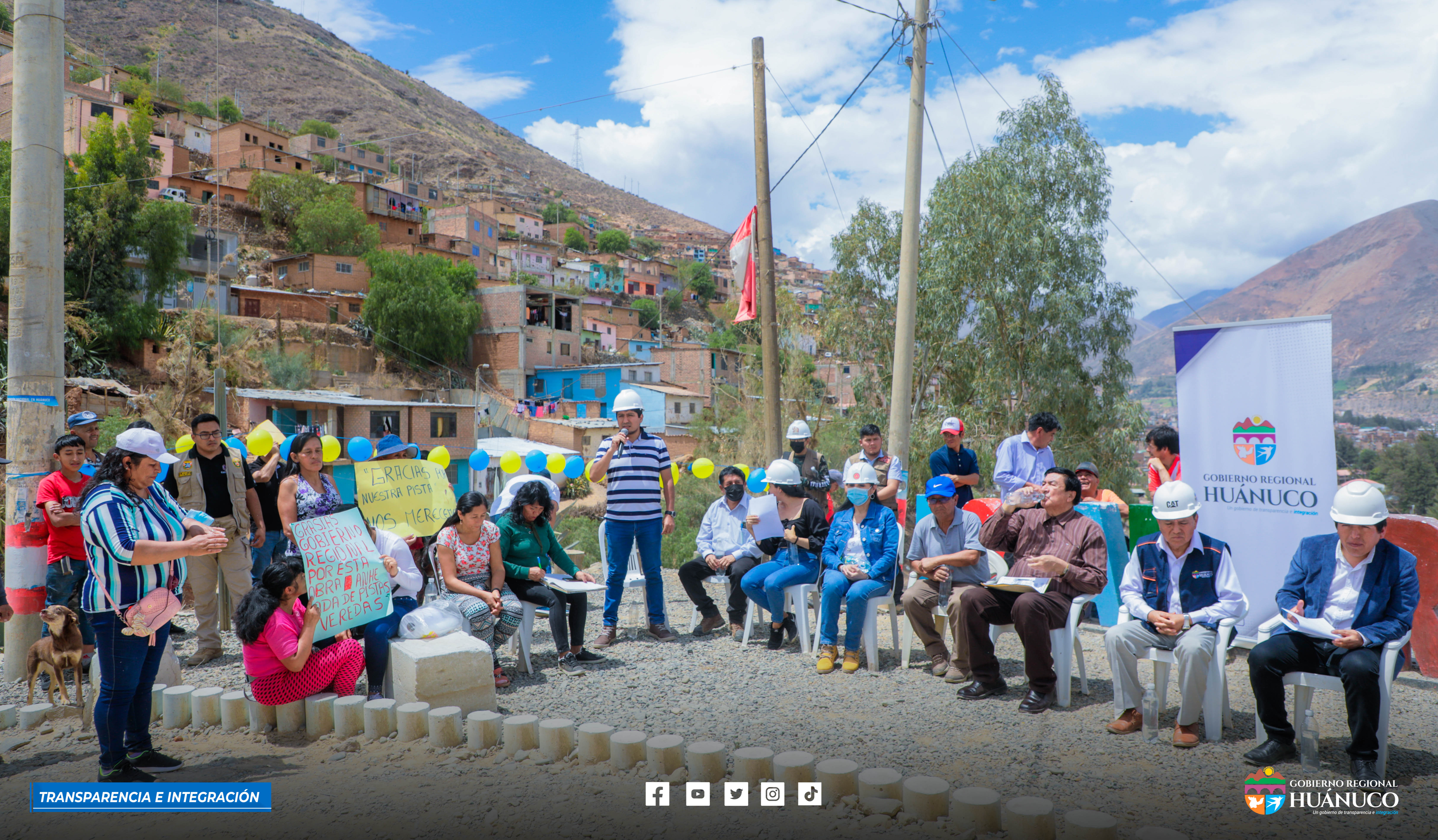 INICIA CONSTRUCCIÓN PISTAS Y VEREDAS DEL ASENTAMIENTO HUMANO LAS TERRAZAS DE LLICUA