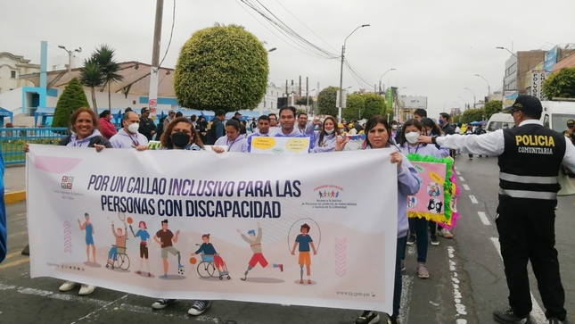 Callao: realizan pasacalle para promover derechos de personas con discapacidad