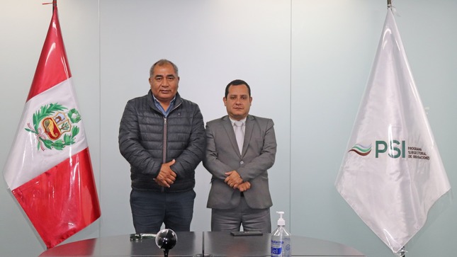 Director Ejecutivo del PSI y el alcalde de la Municipalidad Distrital de Pacora 