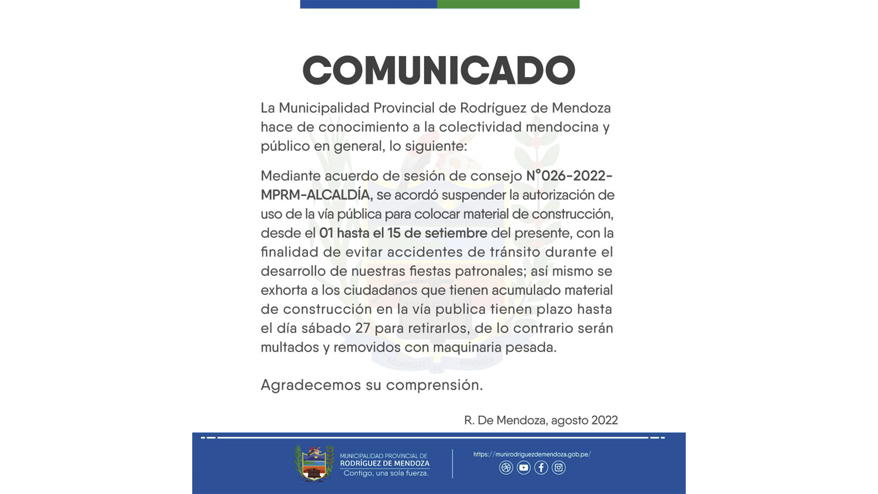 Comunicado
