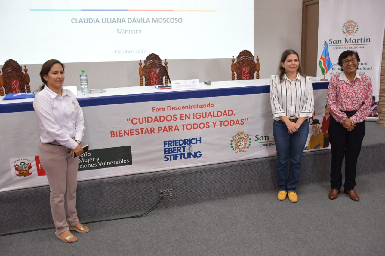 El evento contó con la participación de la presidenta de la Comisión de Mujer y Familia del Congreso de la República, Lic. Lucinda Vásquez.