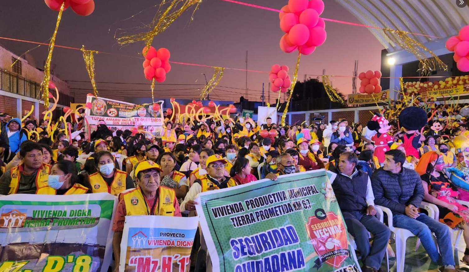 Más de 2000 personas se unen a Juntas Vecinales para hacer frente a la inseguridad ciudadana en Pisco