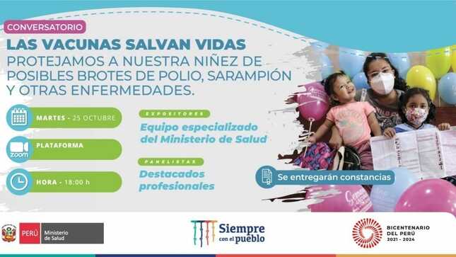El evento gratuito se realizará este martes 25 de octubre desde las 6:00 p. m., de manera presencial y virtual.