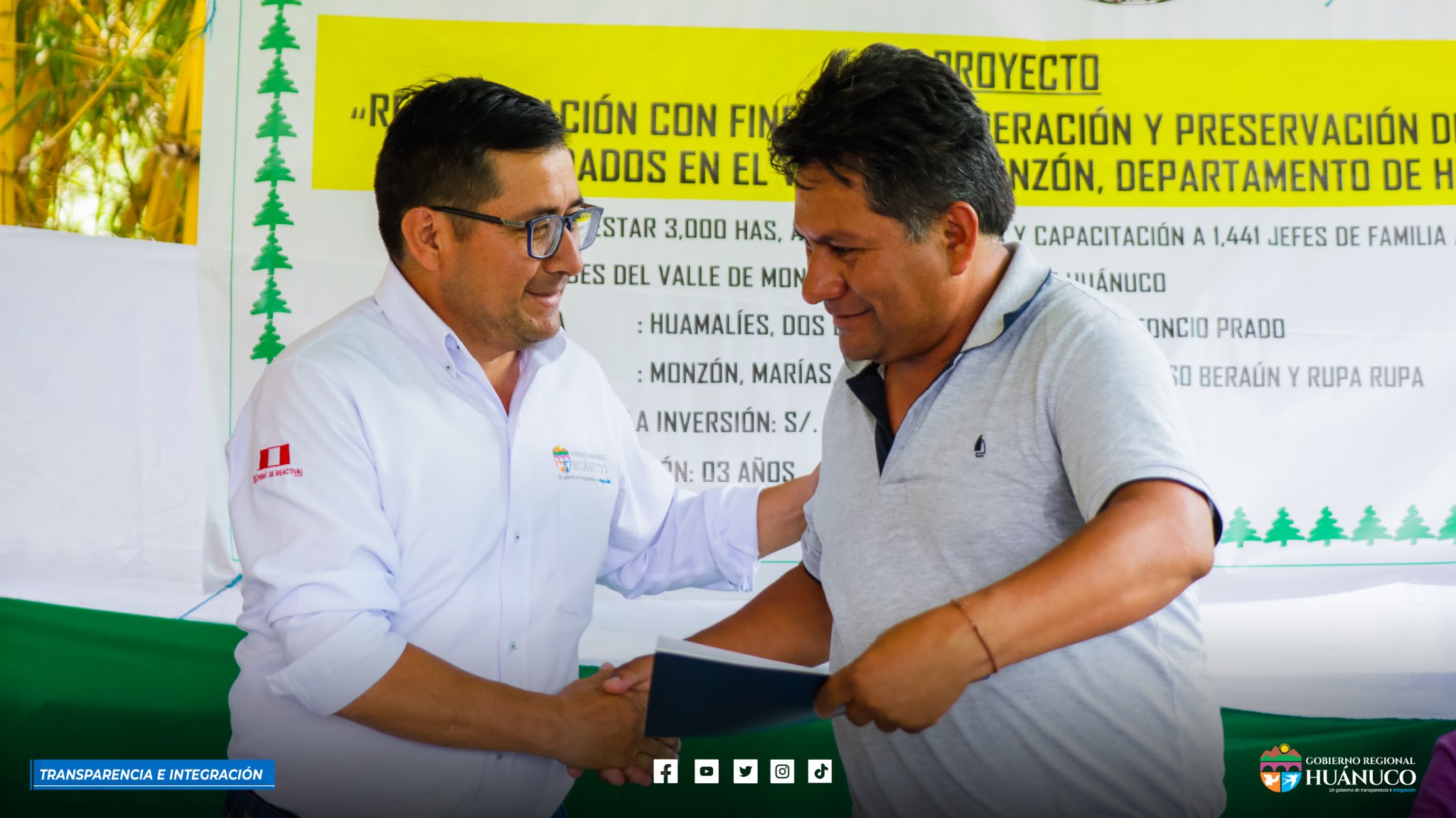 GOREHCO REFORESTARÁ SUELOS DEGRADADOS
