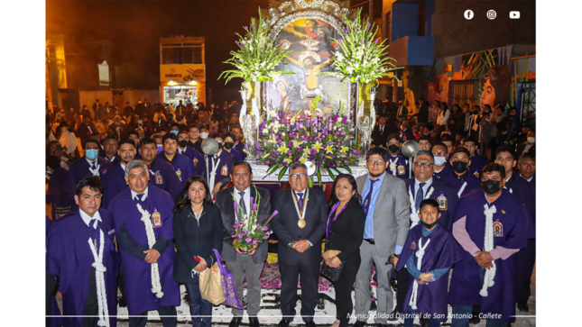 homenaje al Señor de los Milagros