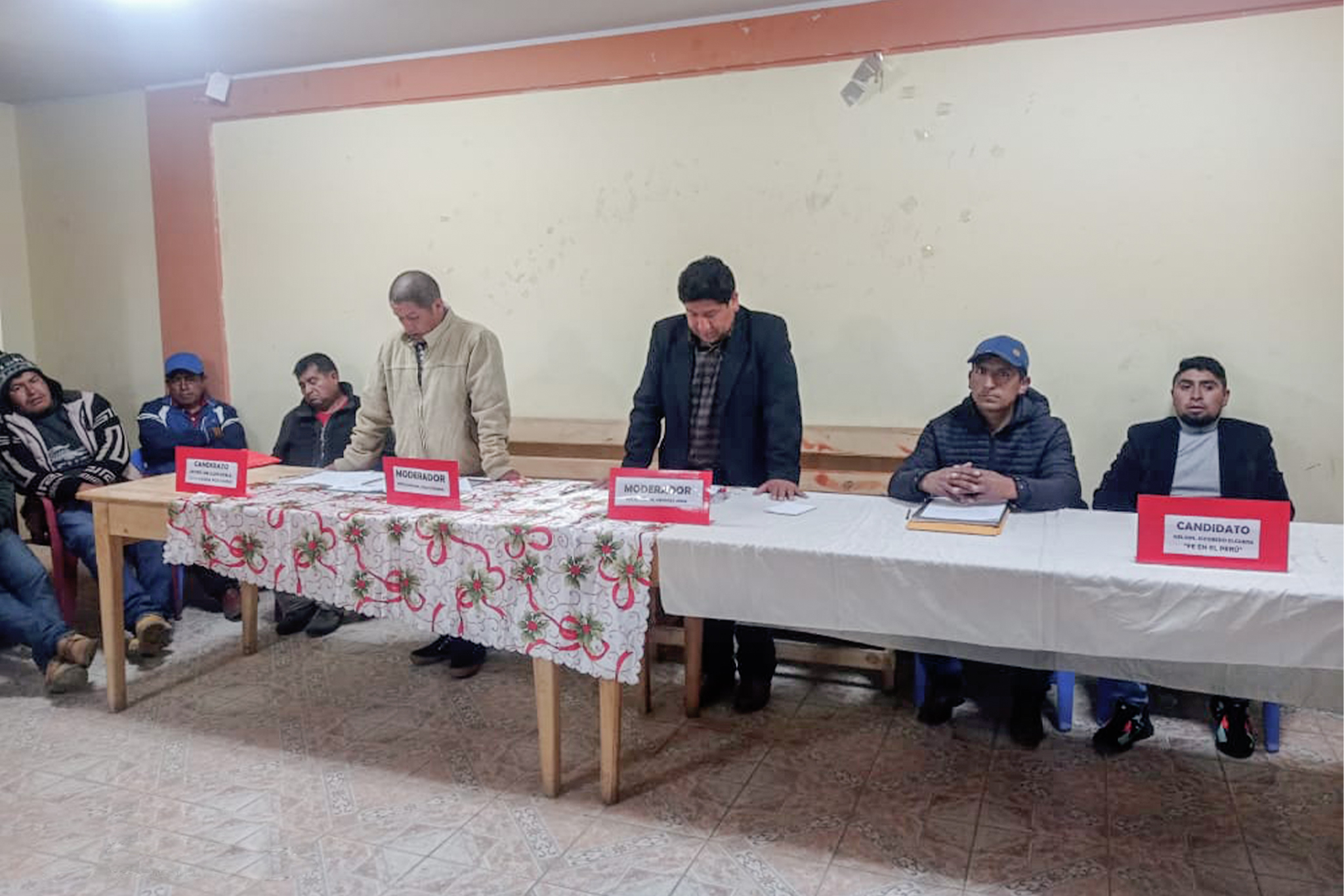 Debate de candidatos a alcaldía de diversos centros poblados. Foto 1