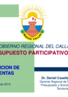 Vista preliminar de documento Rendición de Cuentas Año 2010