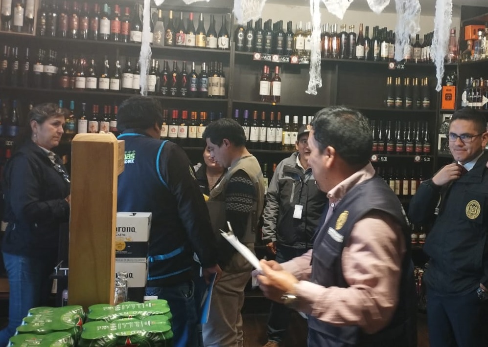 Operativo inopinado de control de licorerías