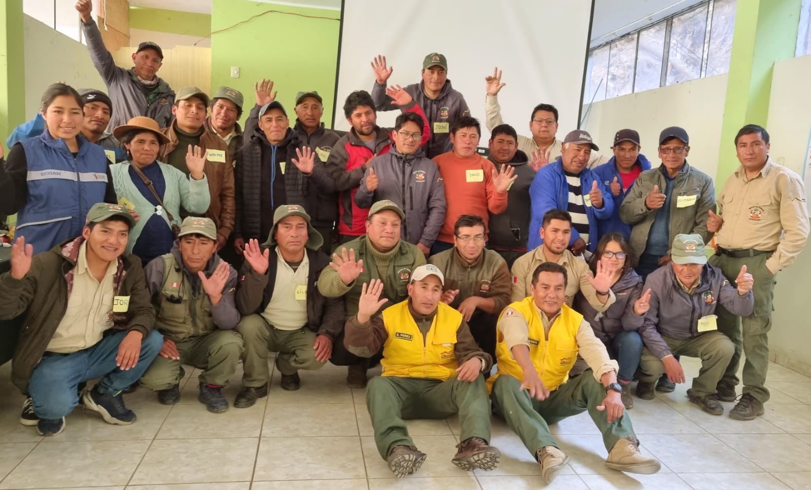 Capacitación incendios forestales en la Reserva Paisajística Nor Yauyos Cochas