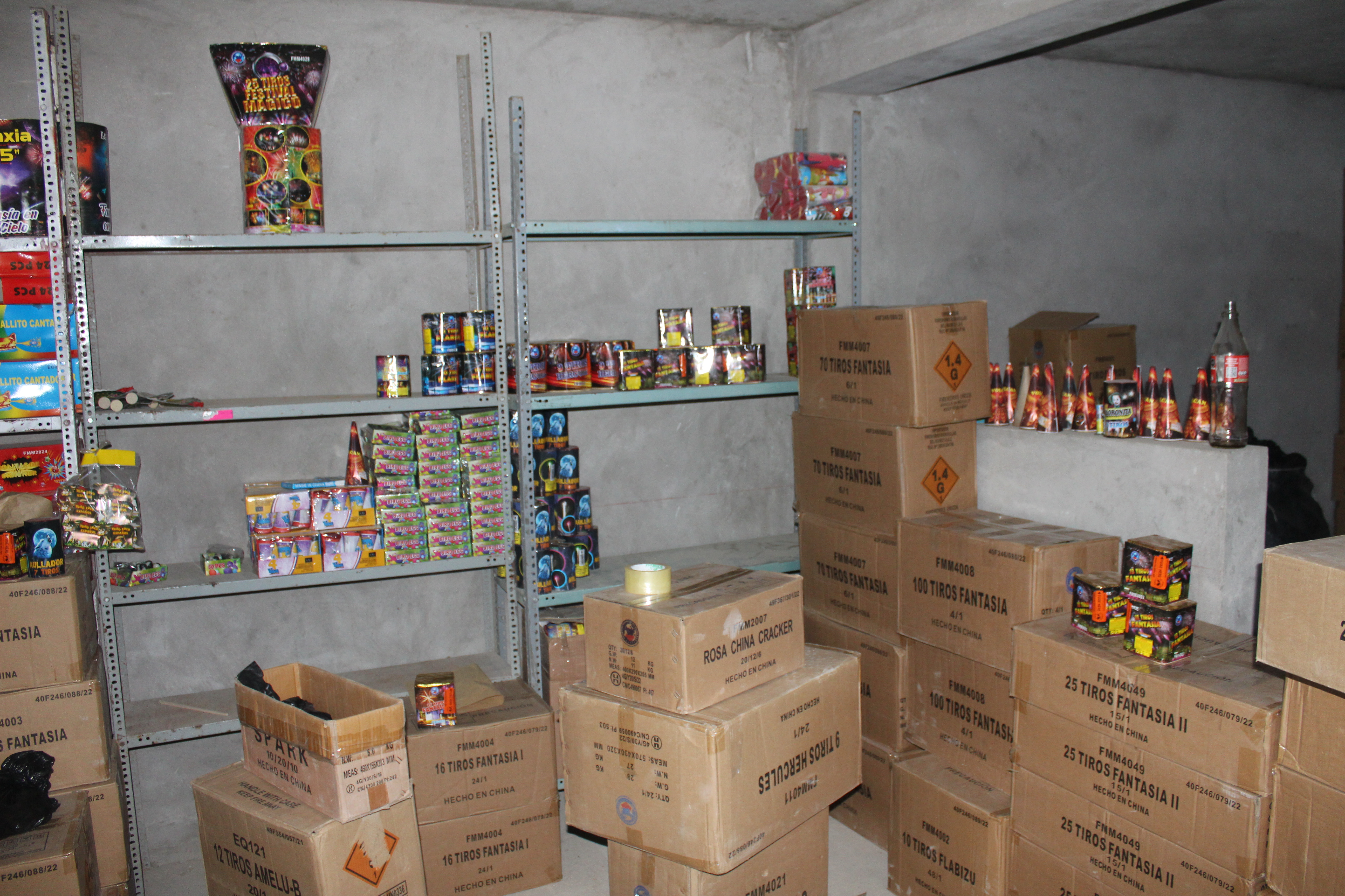 Sucamec incauta casi 7 toneladas de pirotécnicos en dos viviendas de Villa María del Triunfo
