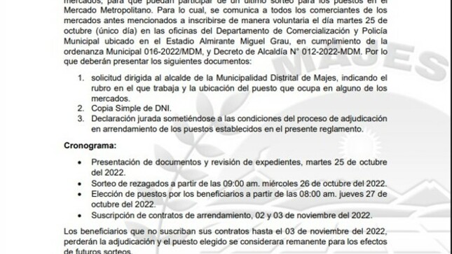 Comunicado