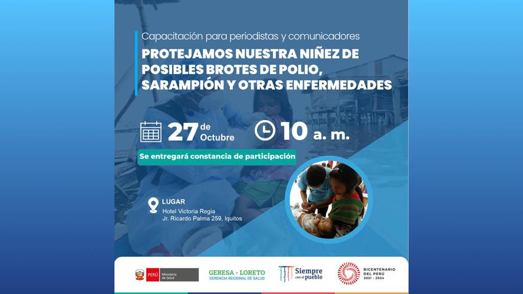 Loreto realizará la Segunda Jornada de Vacunación del Esquema Regular este viernes 28 de octubre