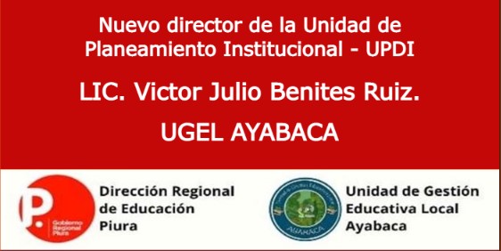 Nuevo director de la unidad de planeamiento institucional UPDI.