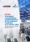 Vista preliminar de documento Perú: Principales características sociodemográficas de los peruanos residentes en el exterior, 2022