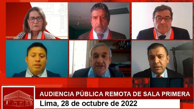Audiencia Pública de la Sala Primera, viernes 28 de octubre de 2022