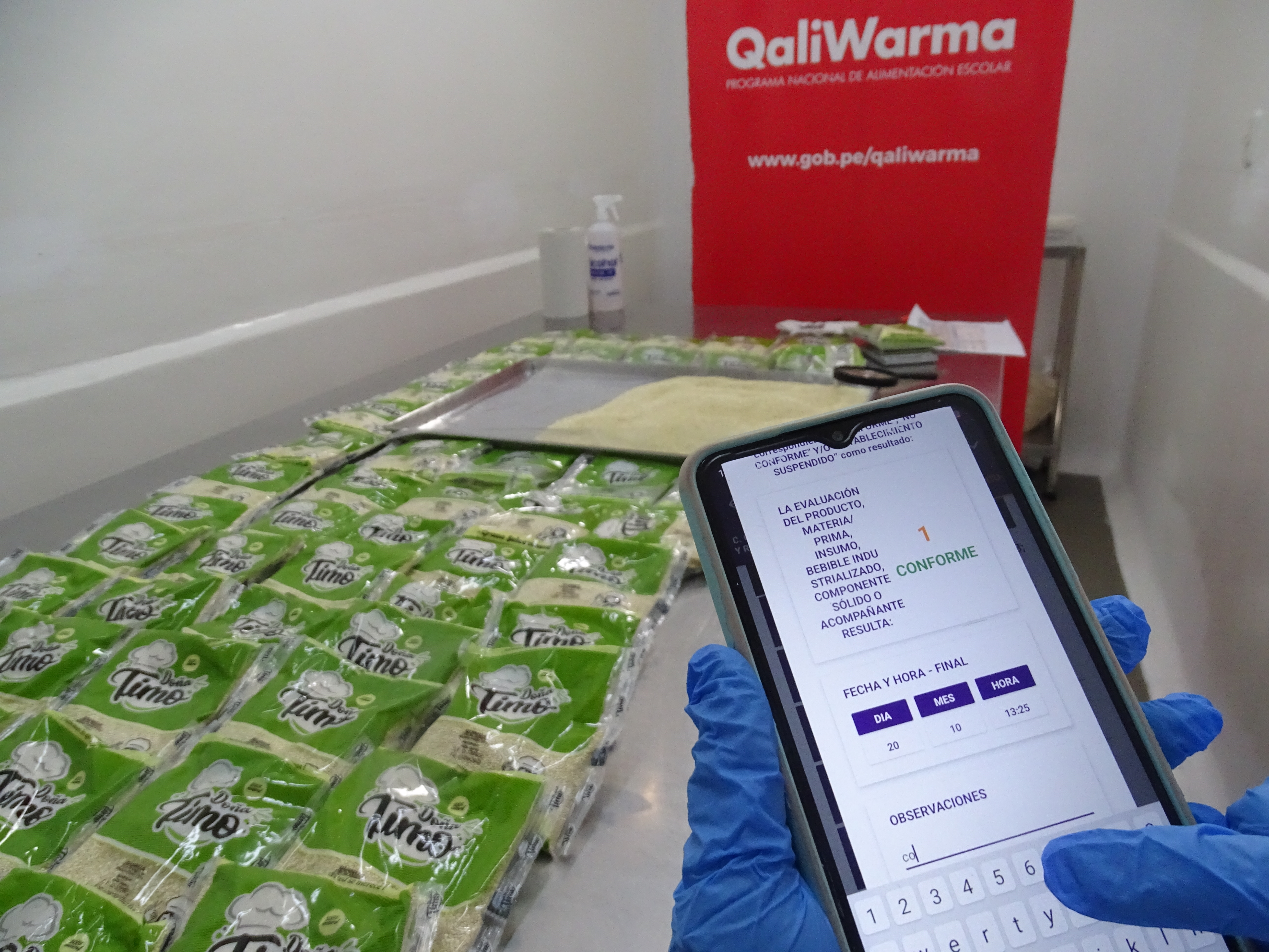 Alimentos pasan por estrictos controles de calidad