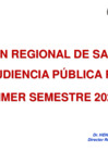 Vista preliminar de documento Audiencia Pública Regional Virtual  correspondiente al primer semestre del 2021