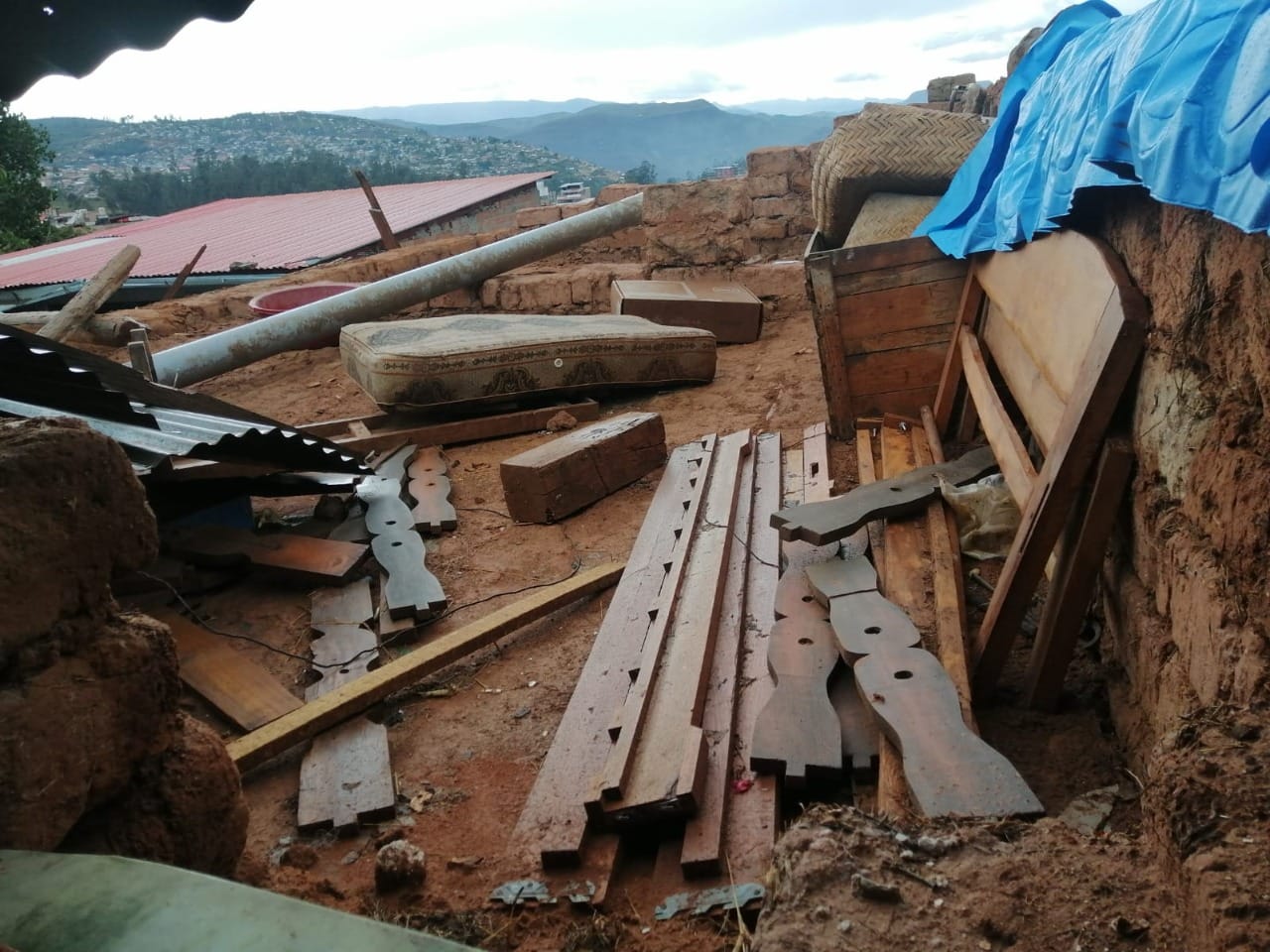 Evaluación de daños por lluvias torrenciales 