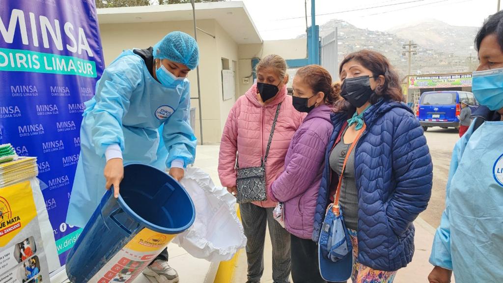 Lima sur especialistas de salud ambiental intervienen el cementerio de Nueva Esperanza