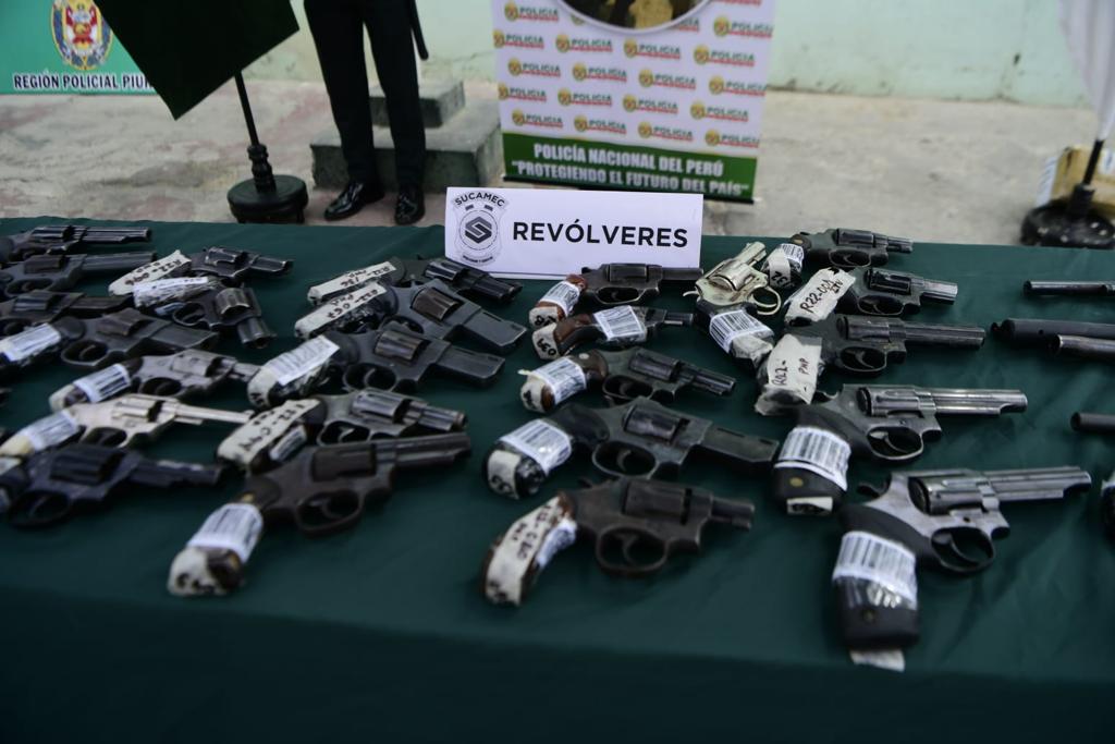 Más de 3000 armas de fuego incautó Sucamec en los últimos tres meses