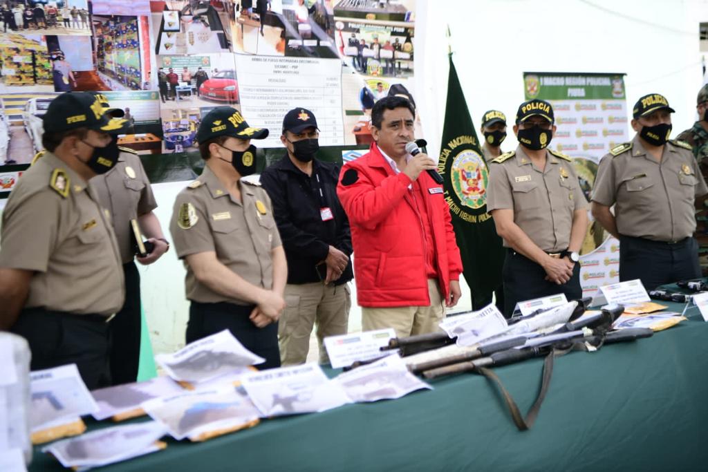 Más de 3000 armas de fuego incautó Sucamec en los últimos tres meses
