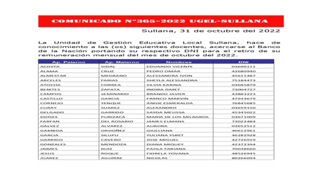Comunicado 365