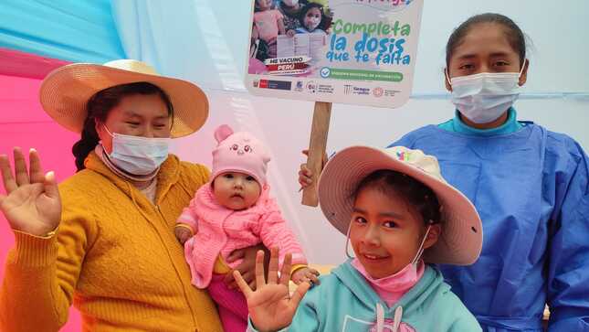 Puno planea vacunar a más de 16 100 niños y niñas durante la Segunda Jornada Nacional de Vacunación del Esquema Regular