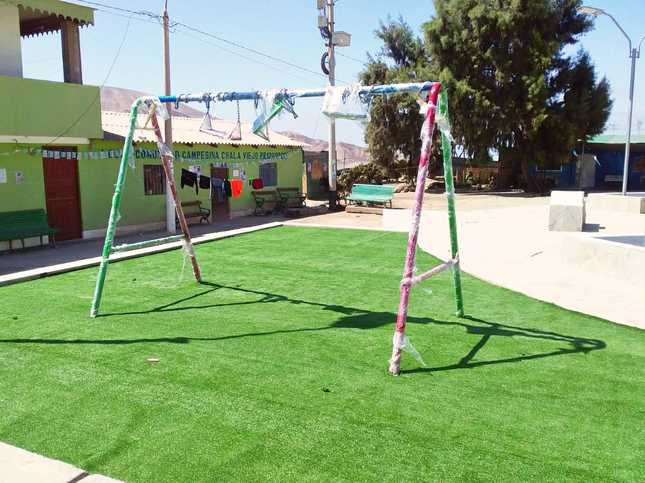 Obra pública de la plaza de armas del anexo de Chala Viejo