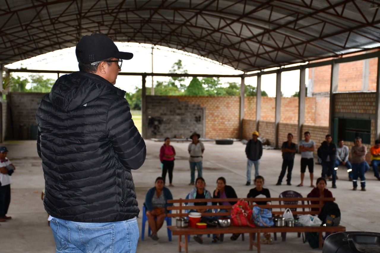Reunión de coordinación con la comunidad nativa El Dorado.