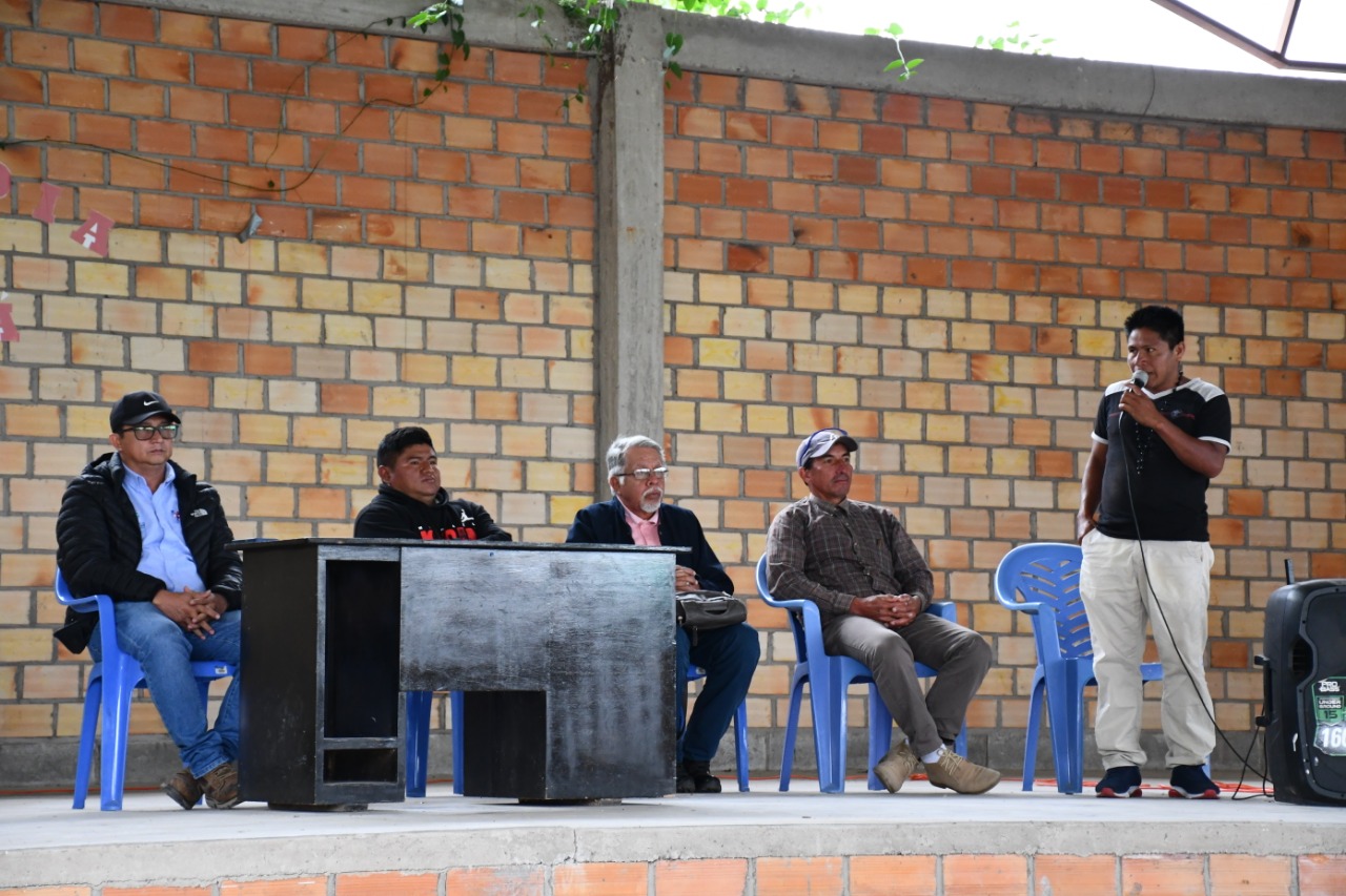 Reunión de coordinación con la comunidad nativa El Dorado.
