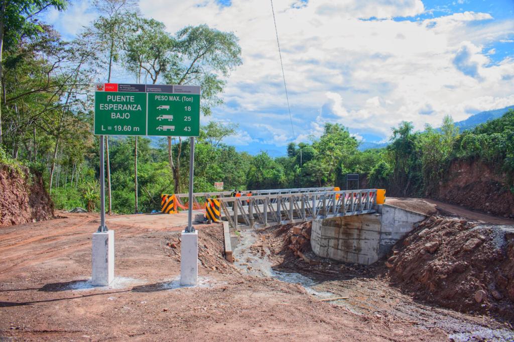 Foto de puente modular Esperanza Bajo