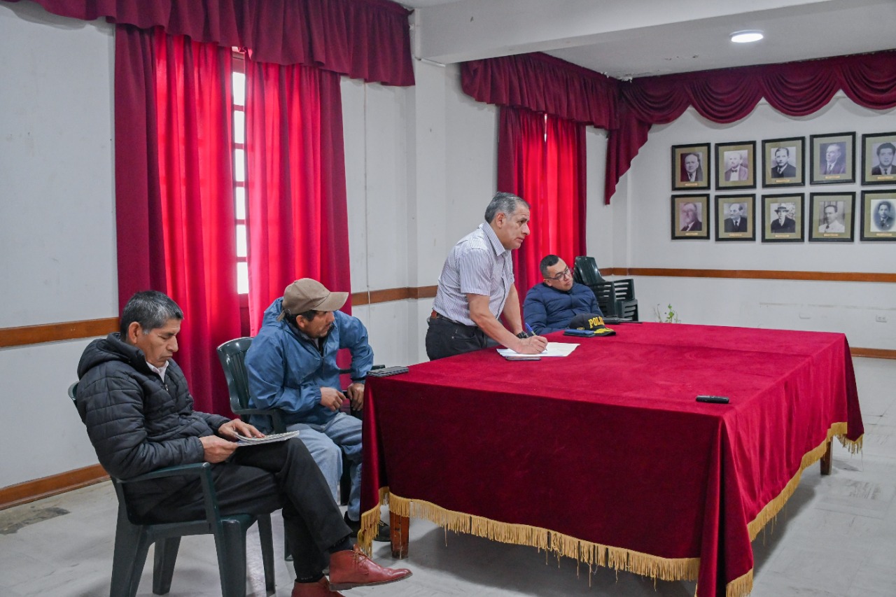 Reunión de coordinación sobre seguridad ciudadana convocada por la Municipalidad de Chachapoyas