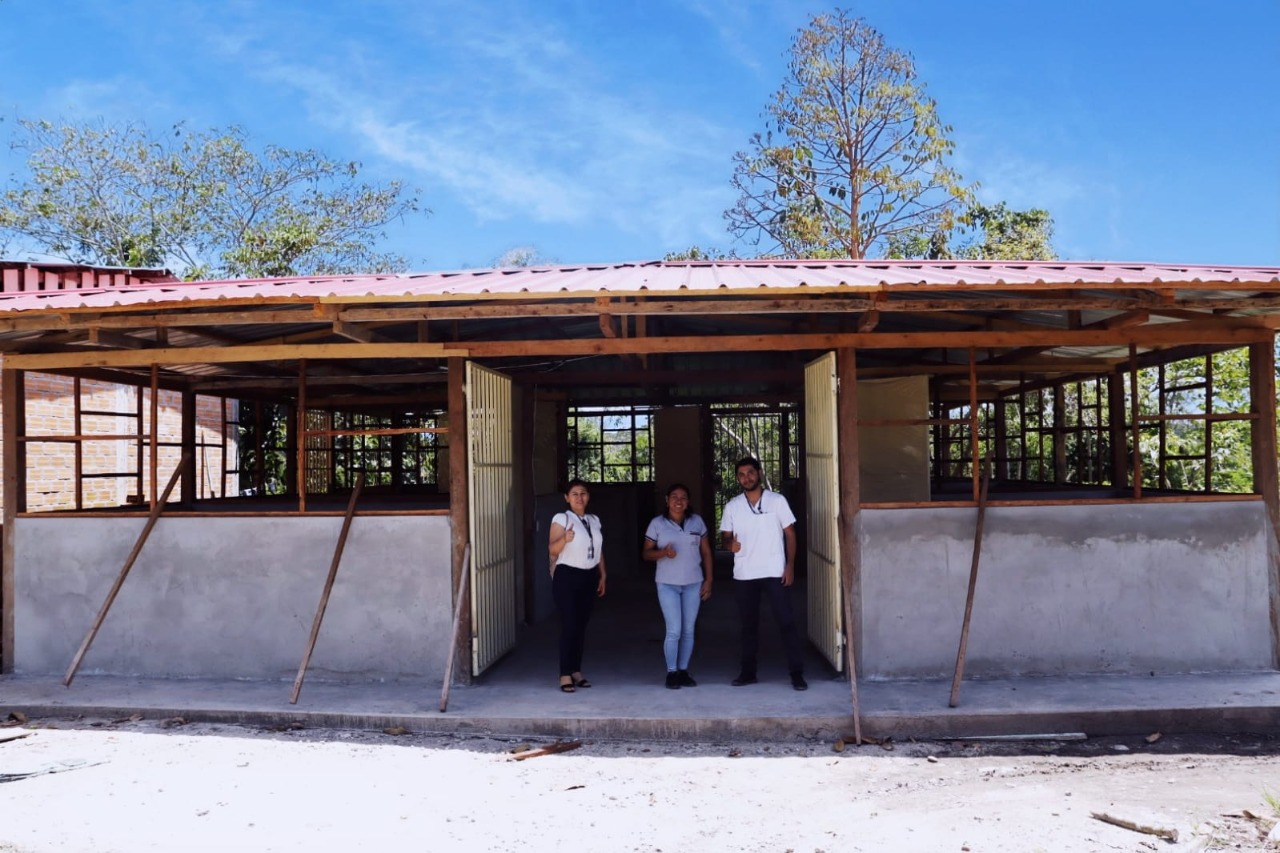 Obras del botiquín comunal de la comunidad nativa de Huascayacu presentan un avance del 70%