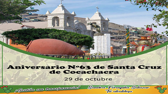 aludo al Alcalde Neptali Carrasco Torres y a los vecinos de la Municipalidad Distrital De Cocachacra.