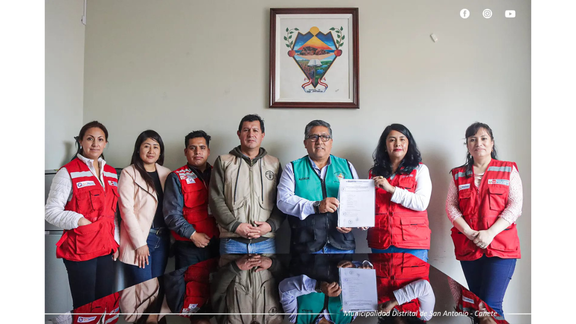 Alcalde Lic. Estaban Jesús Agapito Ramos y funcionarios de la Municipalidad Distrital de San Antonio participaron de la reunión de “Articulación para la implementación de la compra de alimentos frescos vinculados a la agricultura familiar”