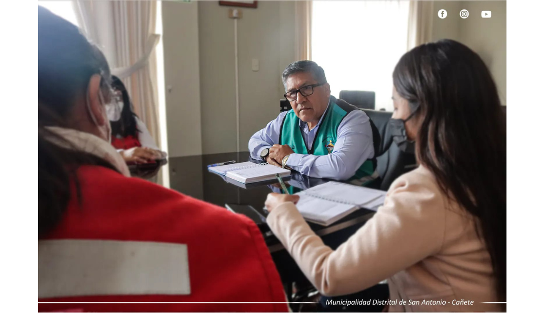 Alcalde Lic. Estaban Jesús Agapito Ramos y funcionarios de la Municipalidad Distrital de San Antonio participaron de la reunión de “Articulación para la implementación de la compra de alimentos frescos vinculados a la agricultura familiar”