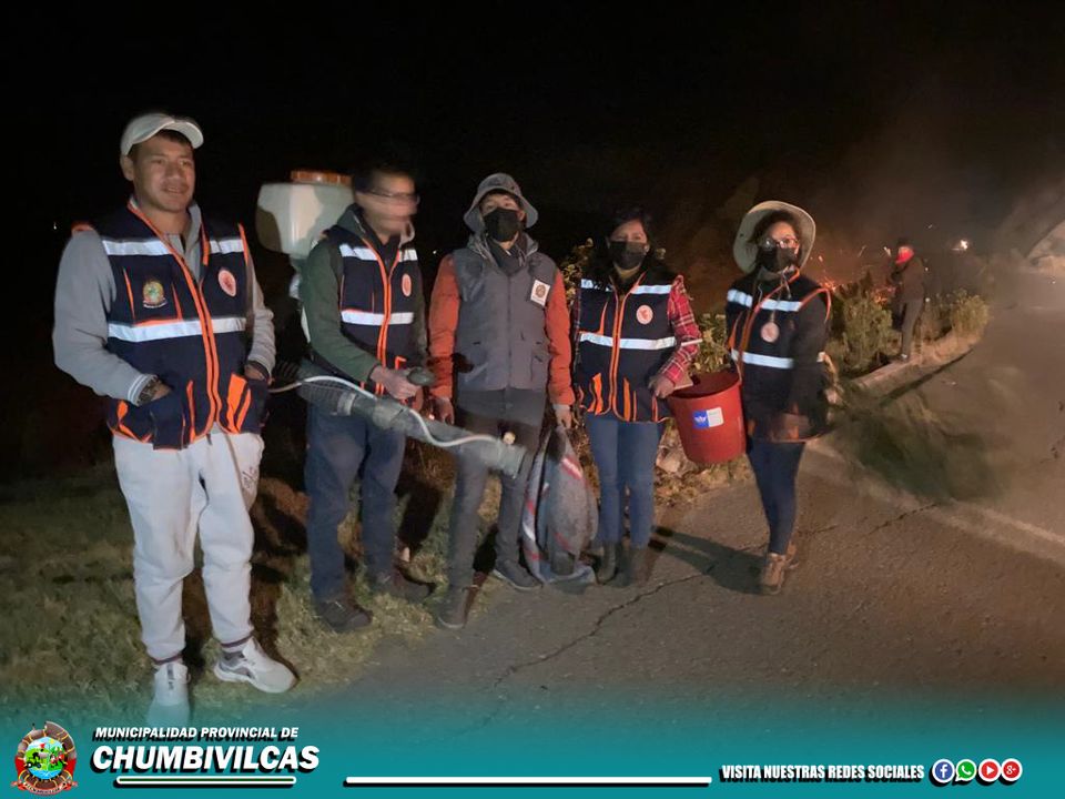 INCENDIOS FORESTALES REGISTRADOS EN LA COMUNIDADES DE HANANSAYA, ORCCOMA, PFULLPURI, Y MELLOTOTORA SON CONTROLADOS POR PERSONAL DE DISTINTAS DEPENDENCIAS DE LA COMUNA PROVINCIAL DE CHUMBIVILCAS