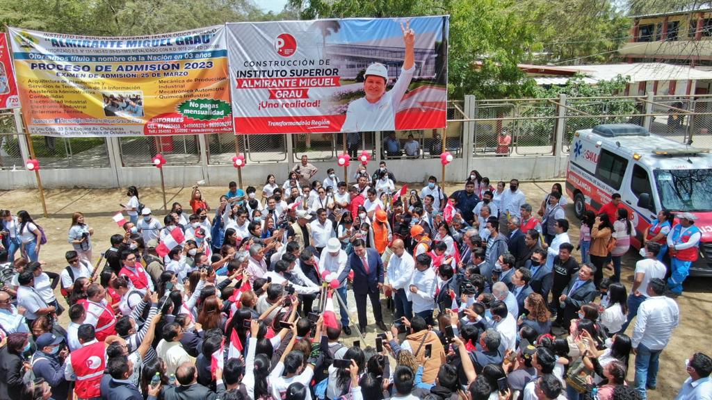 Emblemático I.E.S.T.P. Almirante Miguel Grau - Piura será reconstruido y beneficiará a 1,350 estudiantes