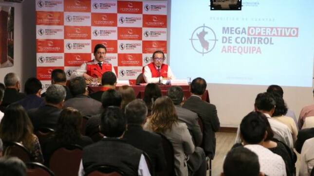 Contraloría ejecutó 1098 intervenciones en Megaoperativo de Control Arequipa