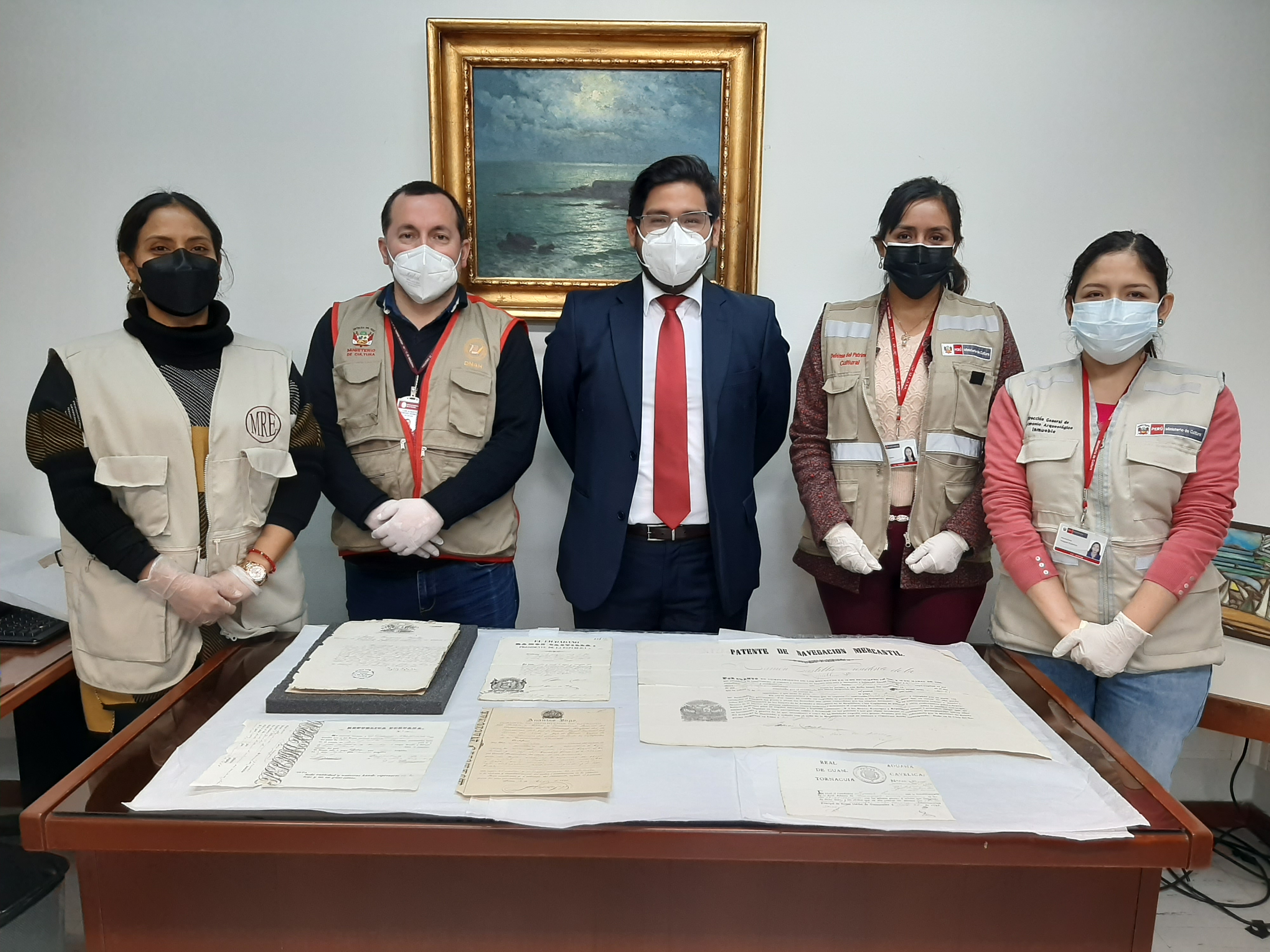 Ministerio de Cultura verificó la repatriación de documentos firmados por expresidentes Ramón Castilla y Manuel Ignacio de Vivanco