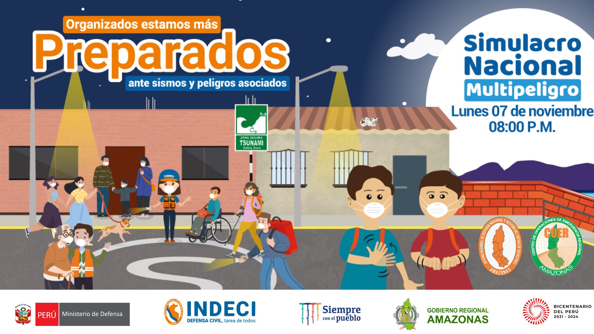 Gráfica del III Simulacro Familiar Multipeligro 2022.
