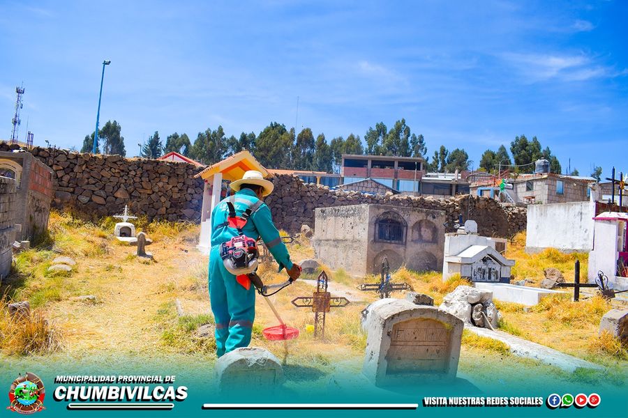 ANTE PROXIMIDAD DE LA FESTIVIDAD DE TODOS LOS SANTOS LA COMUNA PROVINCIAL, REALIZÓ EL MANTENIMIENTO Y ACONDICIONAMIENTO DEL CEMENTERIO GENERAL DE SANTO TOMÁS