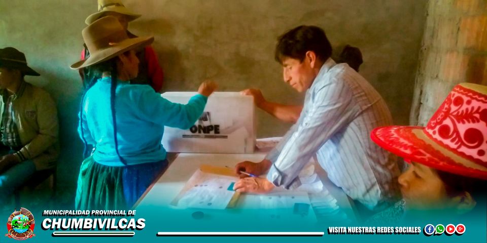 LA COMUNA PROVINCIAL ORGANIZÓ CON ÉXITO LAS ELECCIONES DE AUTORIDADES EN 16 CENTROS POBLADOS A NIVEL DE TODA LA PROVINCIA DE CHUMBIVILCAS