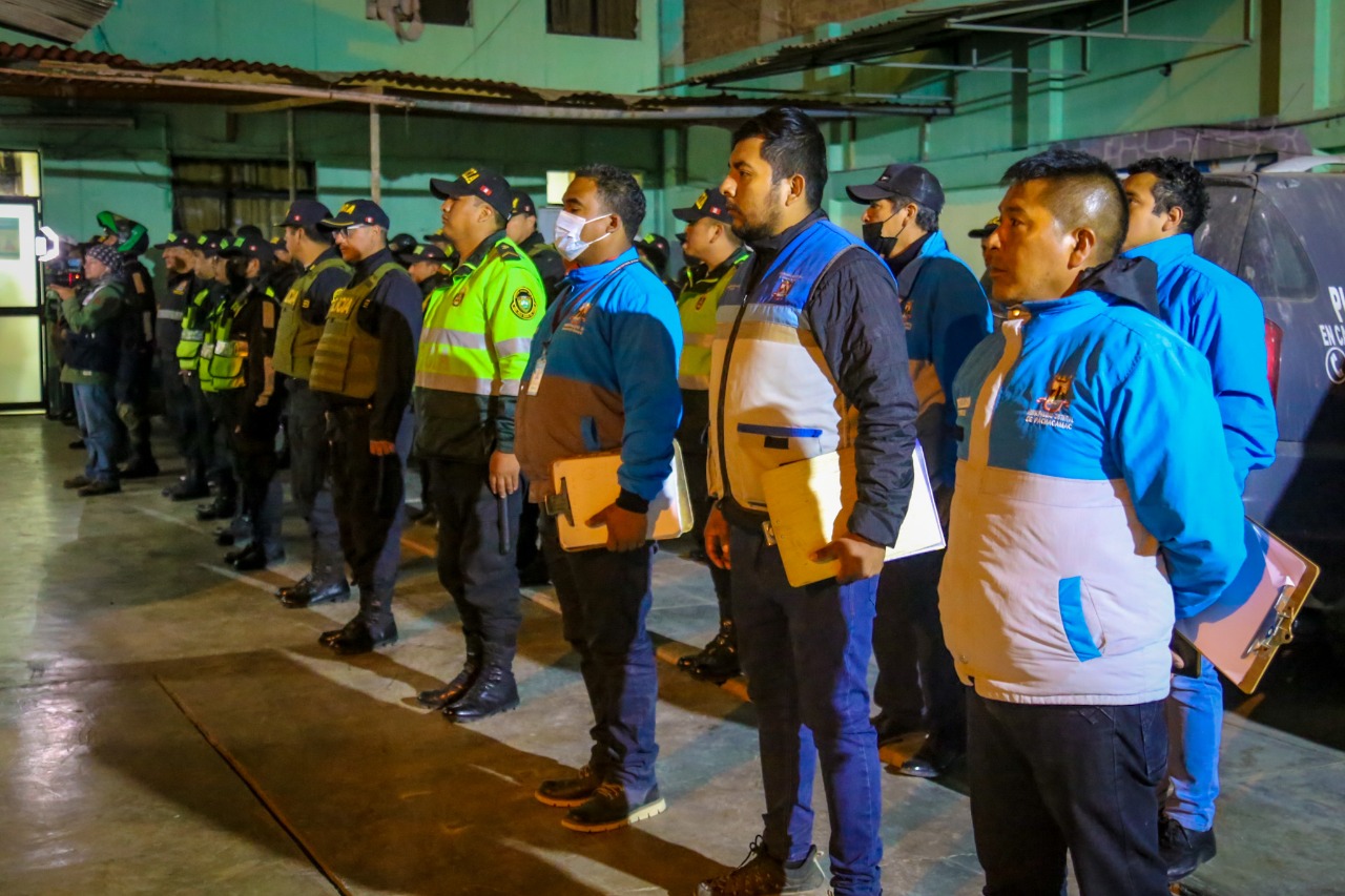 Policías y serenos refuerzan seguridad ciudadana con operativos interdistritales