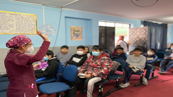 Hospital Santa Rosa realiza actividades extramurales educativas en colegios