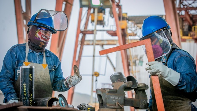 Imagen de trabajadores del sector construcción