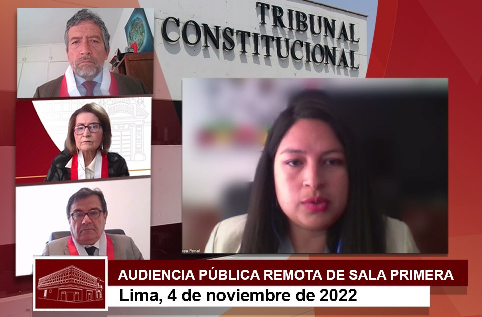 Audiencia de Sala Primera del TC, 4 de noviembre de 2022